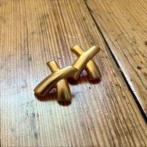 Vintage cross earrings